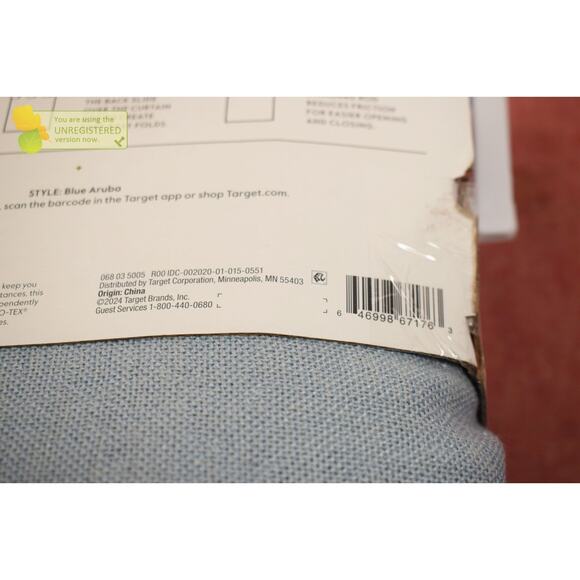 Threshold 50"x84" Blackout Aruba Rod Pocket Window Curtain Panel Blue (Snags)* - Picture 8 of 8